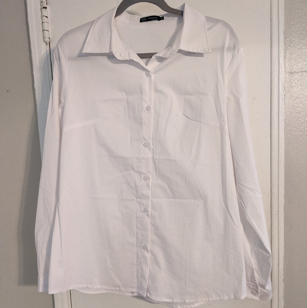 White button down